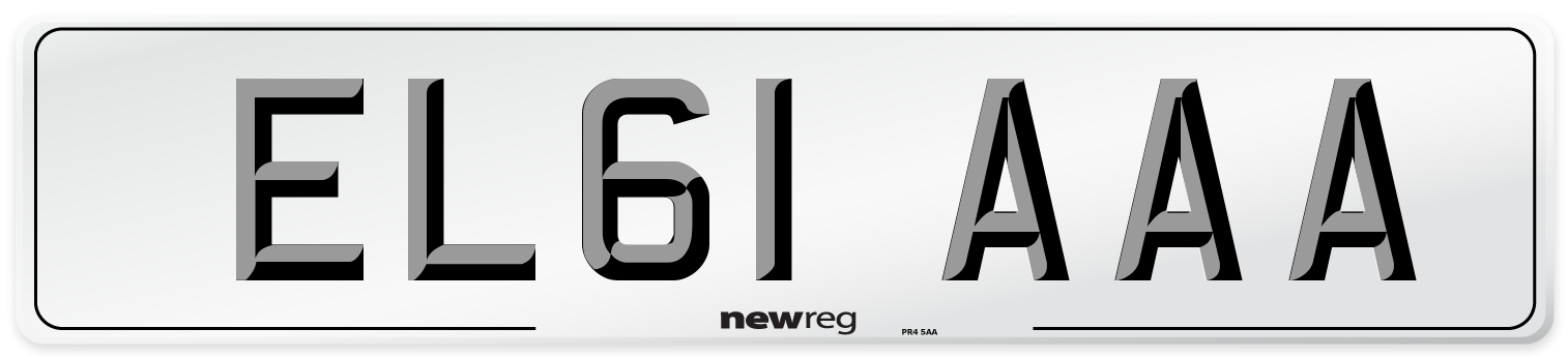 EL61 AAA Number Plate from New Reg
